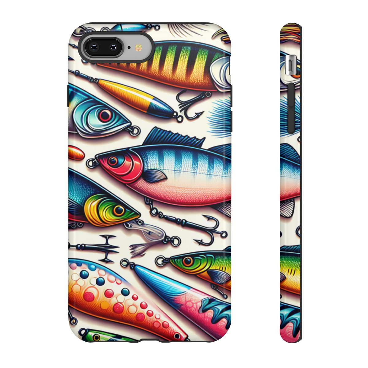 Colorful Fishing Lures Tough Case