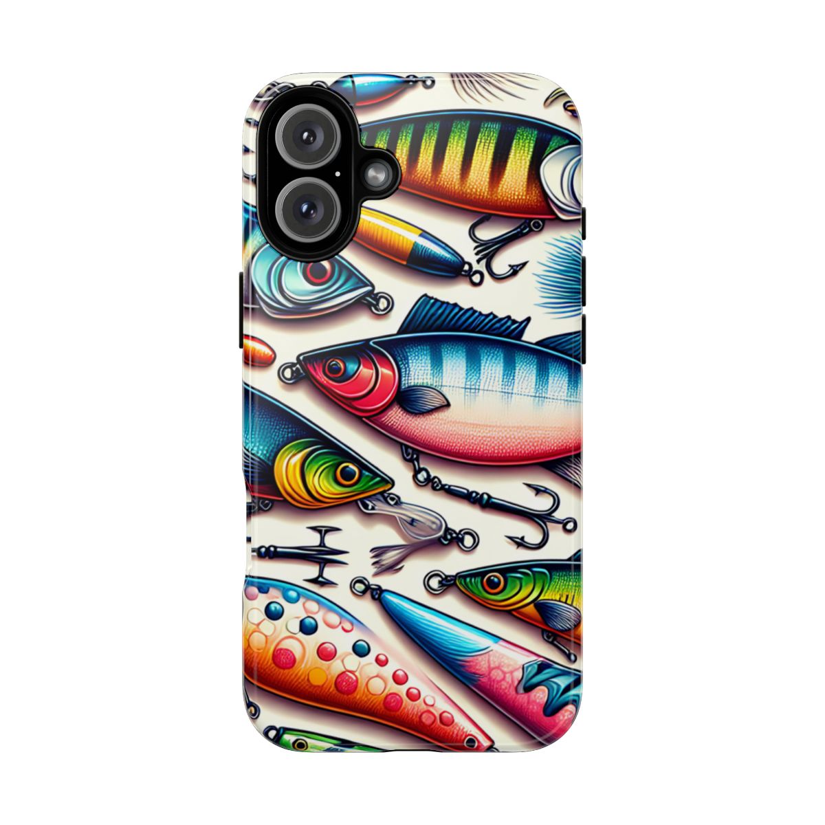 Colorful Fishing Lures Tough Case