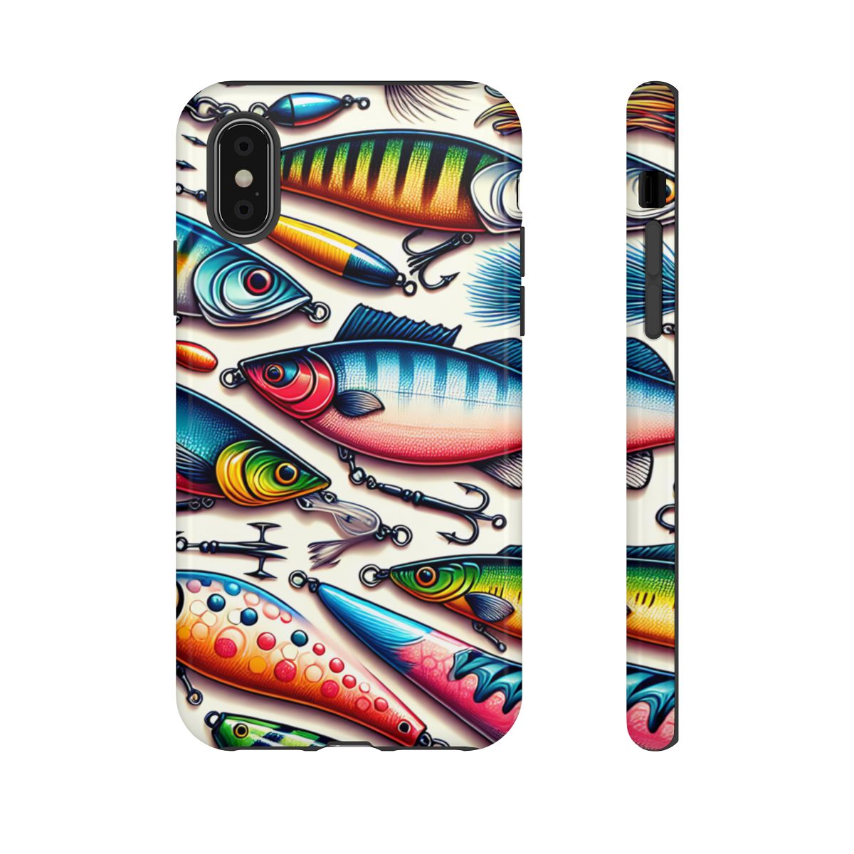 Colorful Fishing Lures Tough Case