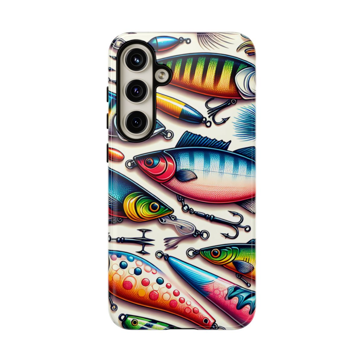 Colorful Fishing Lures Tough Case