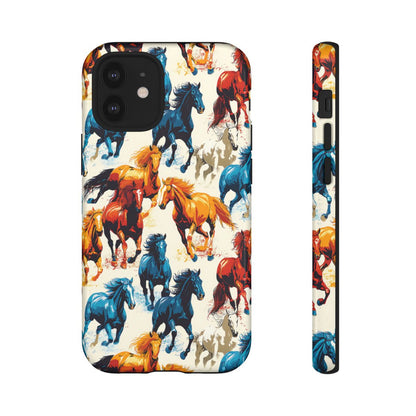 Colorful Horses Tough Case