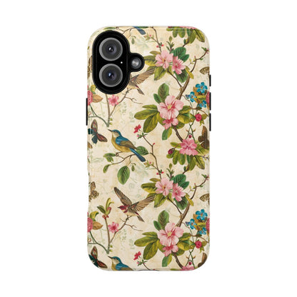 Birds Butterflies-Pink Magnetic Case