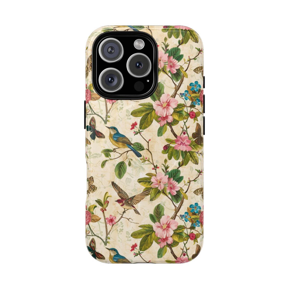 Birds Butterflies-Pink Magnetic Case