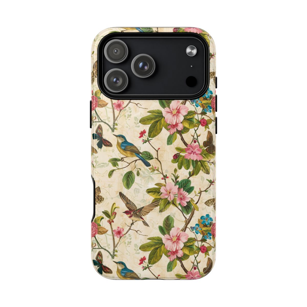 Birds Butterflies-Pink Magnetic Case