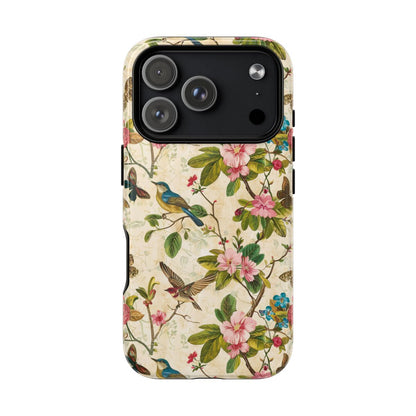Birds Butterflies-Pink Magnetic Case