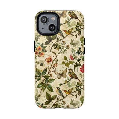 Vintage Birds Butterflies Magnetic Case