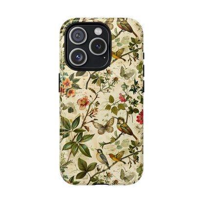 Vintage Birds Butterflies Magnetic Case