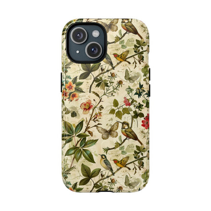 Vintage Birds Butterflies Magnetic Case