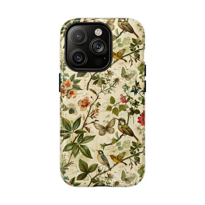 Vintage Birds Butterflies Magnetic Case