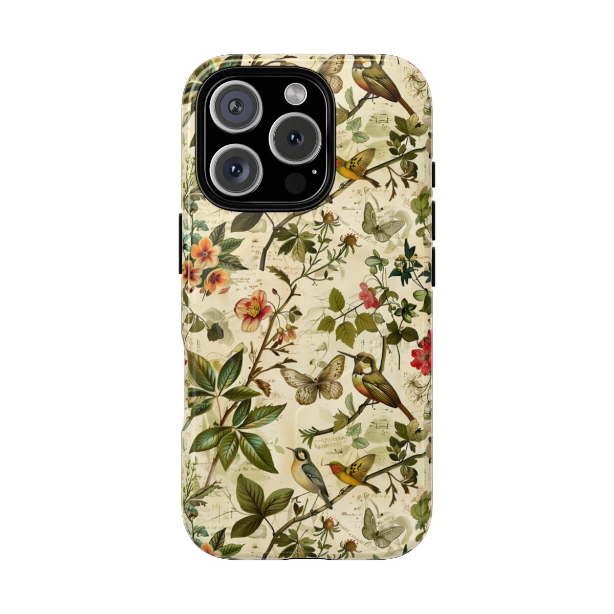 Vintage Birds Butterflies Magnetic Case