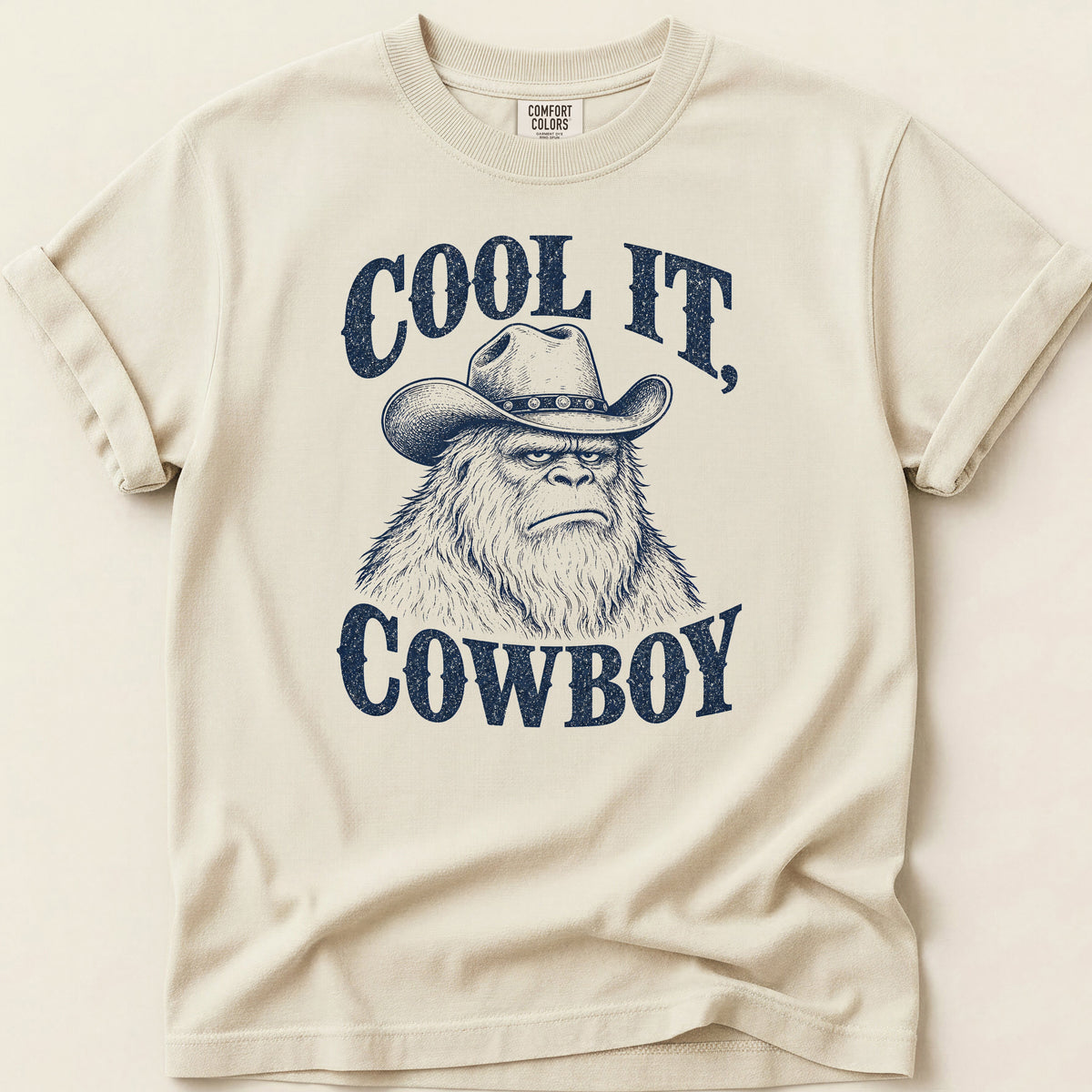 Cool It Bigfoot T-shirt on Ivory
