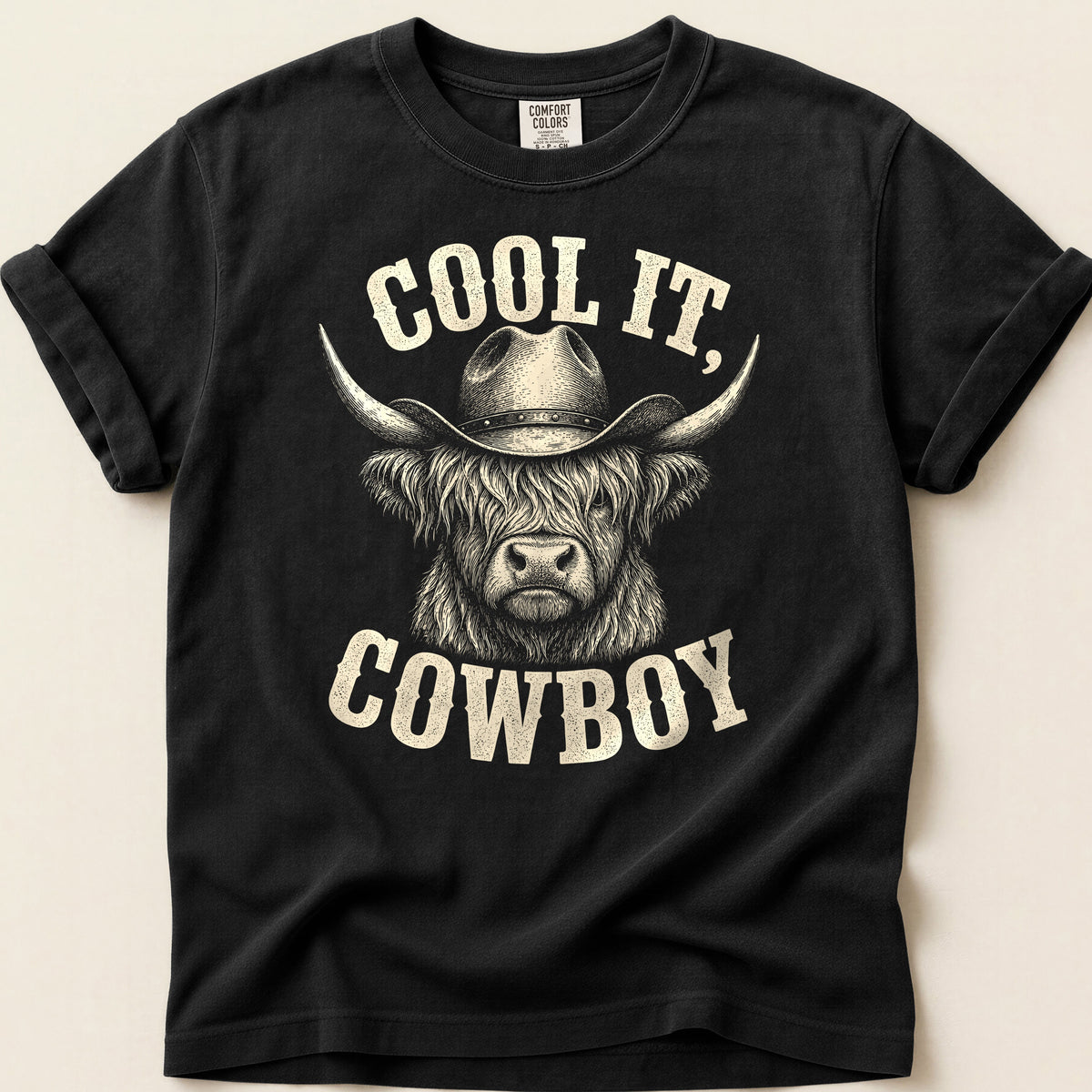 Cool It Highland T-shirt on Black