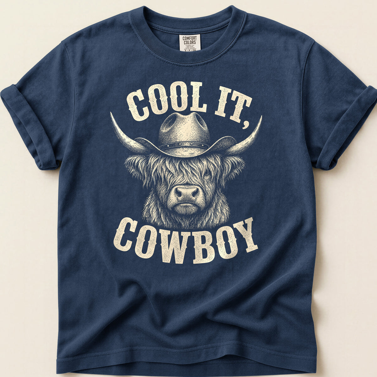Cool It Highland T-shirt on Navy