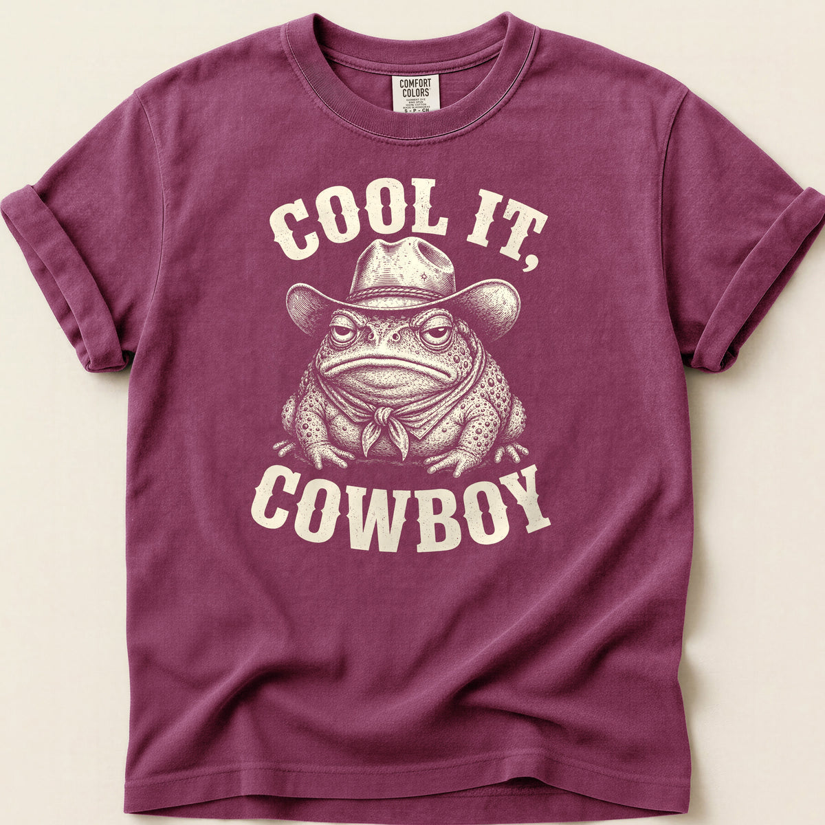 Cool It Toad T-shirt on Berry