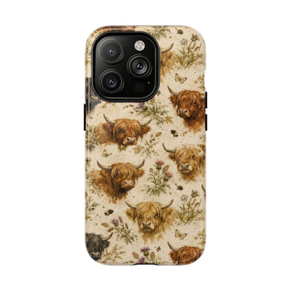 Cottage Core Highland Cows Magnetic Case