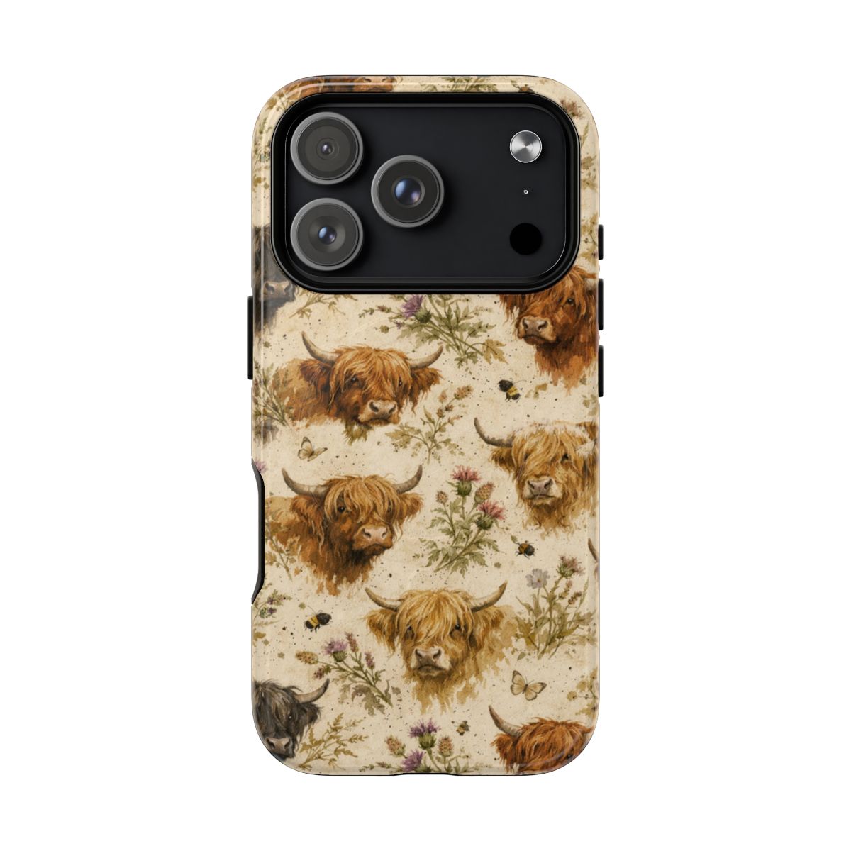 Cottage Core Highland Cows Magnetic Case