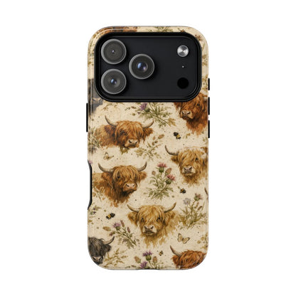 Cottage Core Highland Cows Magnetic Case