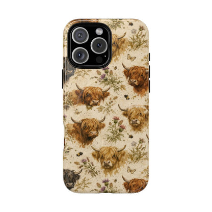 Cottage Core Highland Cows Magnetic Case
