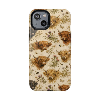 Cottage Core Highland Cows Magnetic Case