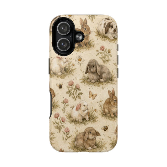 Cottage Core Rabbits Magnetic Case