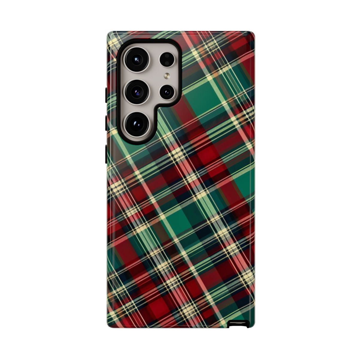 Country Christmas Plaid Tough Case