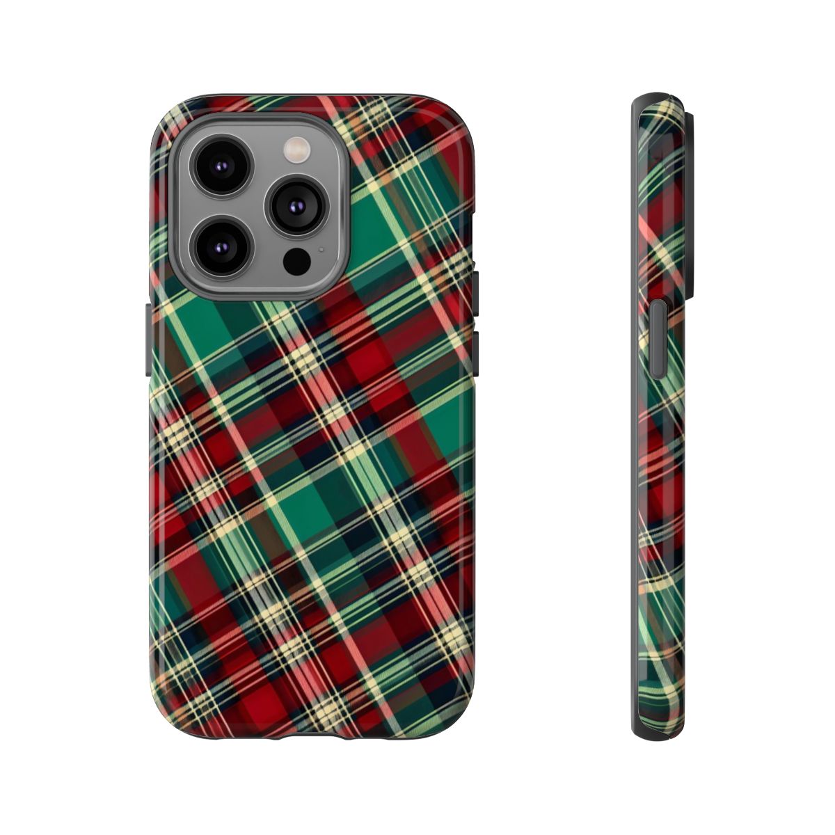 Country Christmas Plaid Tough Case