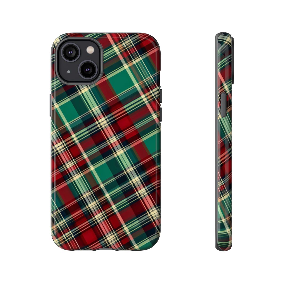 Country Christmas Plaid Tough Case