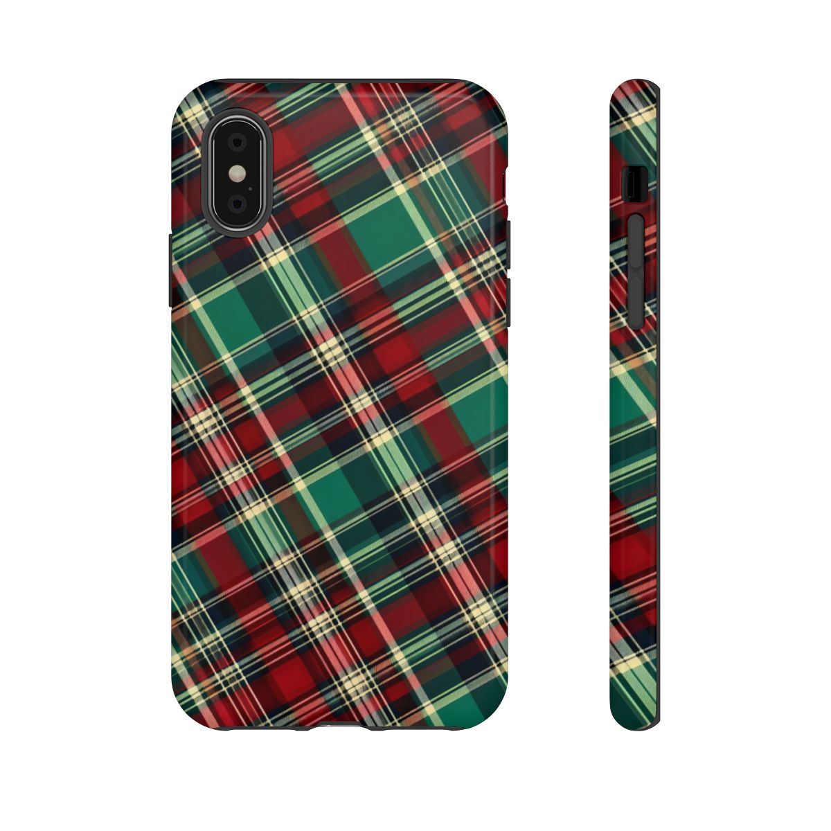 Country Christmas Plaid Tough Case