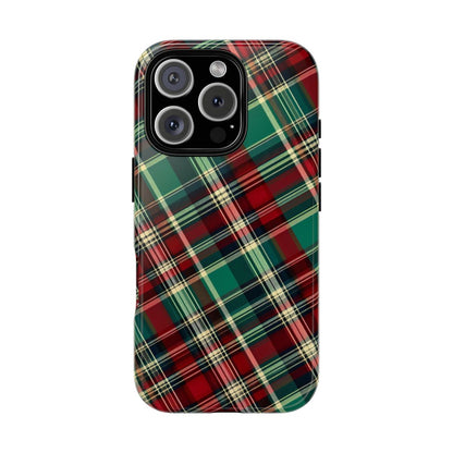 Country Christmas Plaid Tough Case