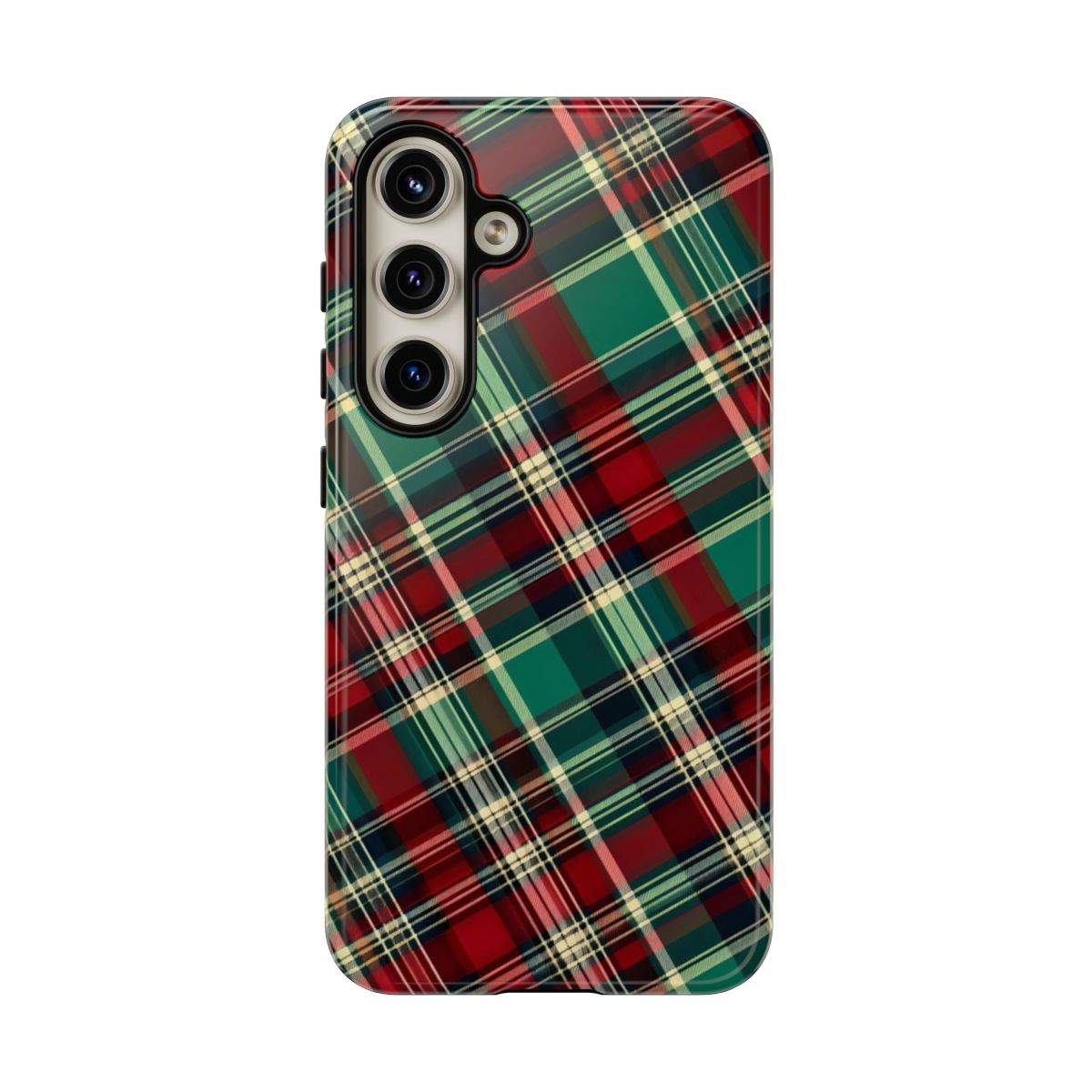 Country Christmas Plaid Tough Case