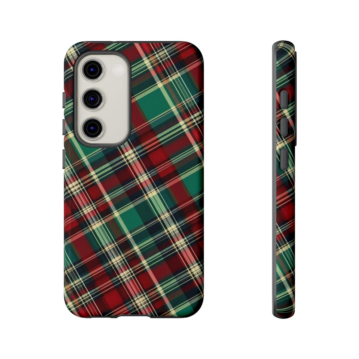 Country Christmas Plaid Tough Case