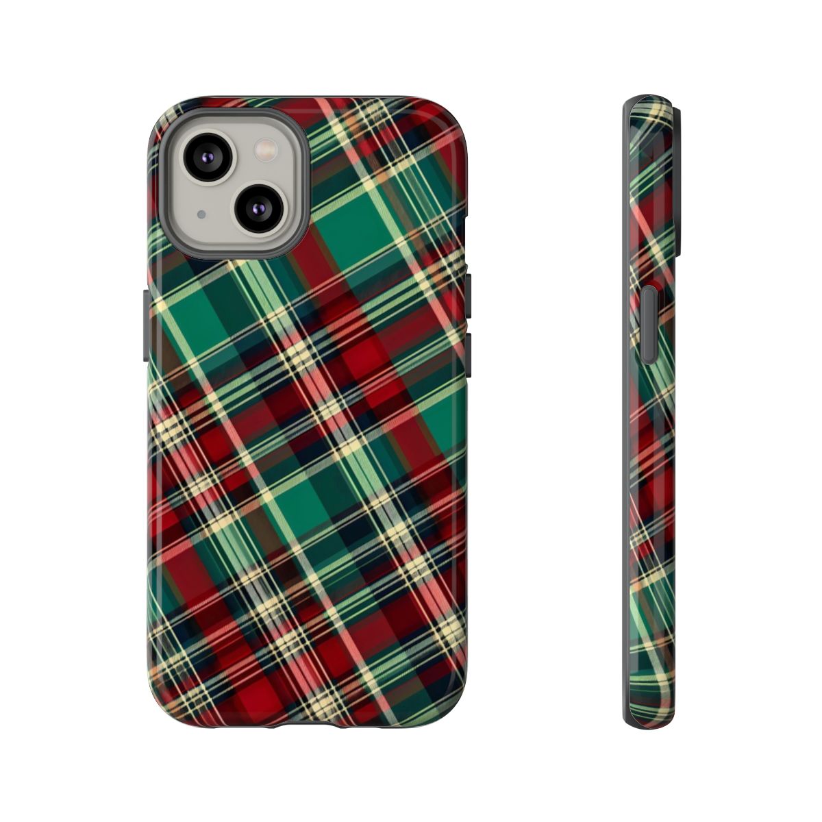 Country Christmas Plaid Tough Case