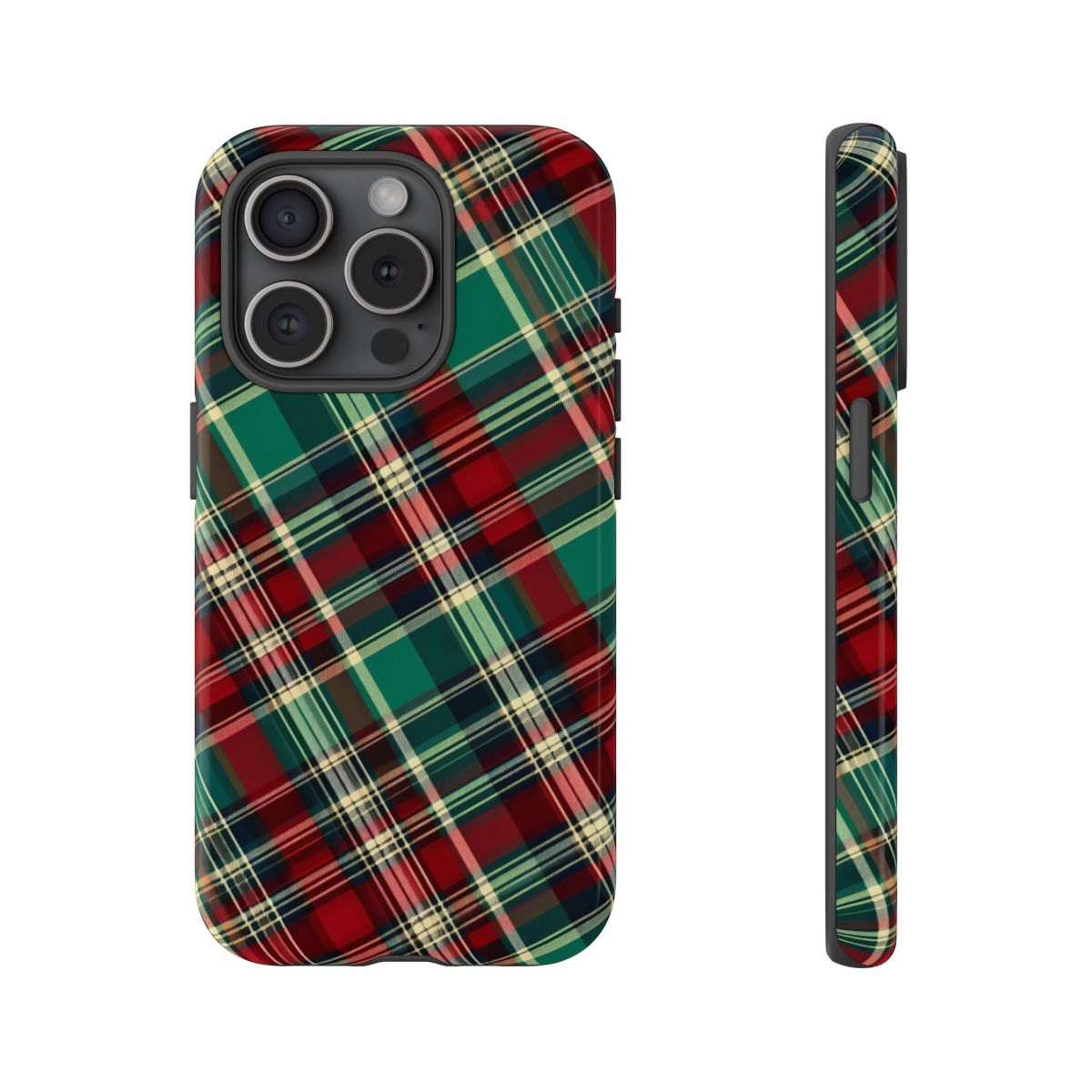 Country Christmas Plaid Tough Case