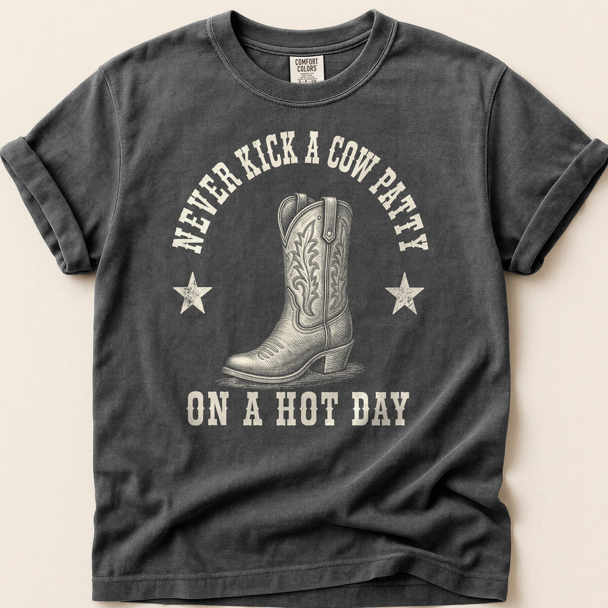 Cow Patty T-shirt on Pepper