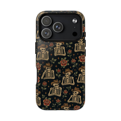 Cowboy Skeleton Roses Magnetic Case - iPhone 18 Pro