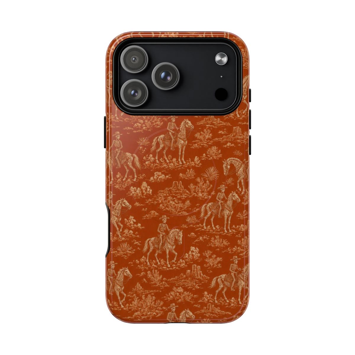 Cowboy Skeleton Toile Magnetic Case - iPhone 18 Pro Max