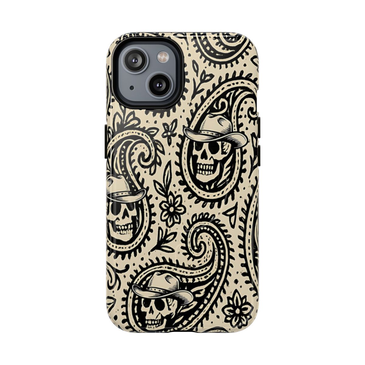 Cowboy Skull Paisley Magnetic Case