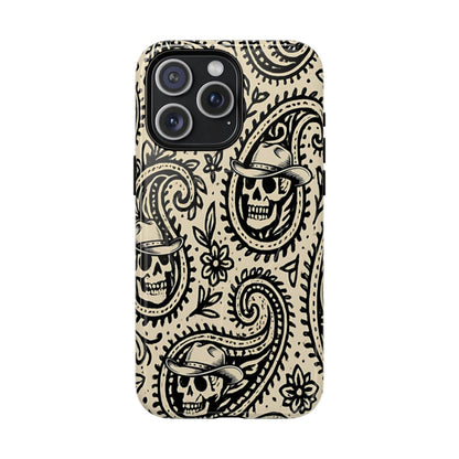 Cowboy Skull Paisley Magnetic Case