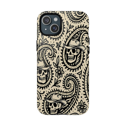 Cowboy Skull Paisley Magnetic Case