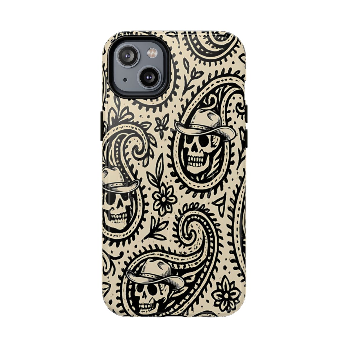 Cowboy Skull Paisley Magnetic Case