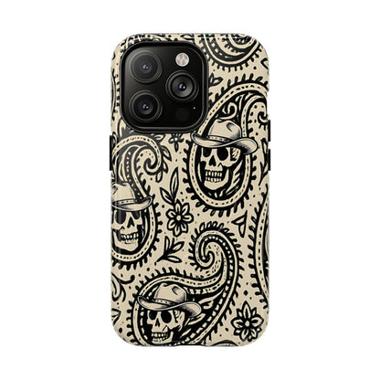 Cowboy Skull Paisley Magnetic Case