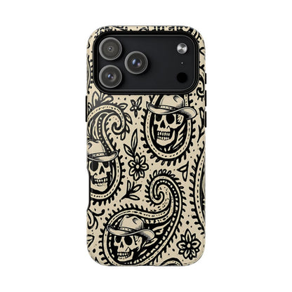 Cowboy Skull Paisley Magnetic Case