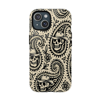 Cowboy Skull Paisley Magnetic Case