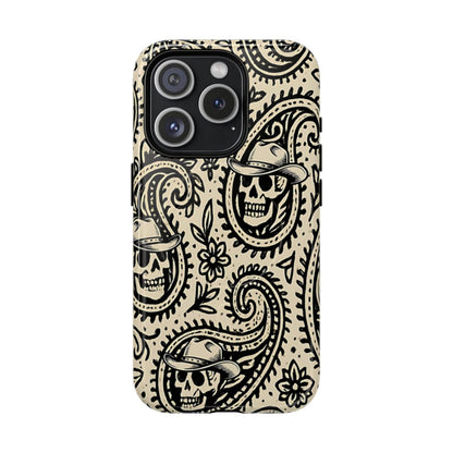 Cowboy Skull Paisley Magnetic Case
