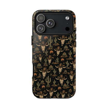 Cowboy Steer Skull Tough Case - iPhone 18 Pro Max