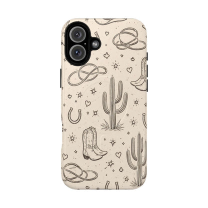 Cowgirl Doodles Magnetic Case