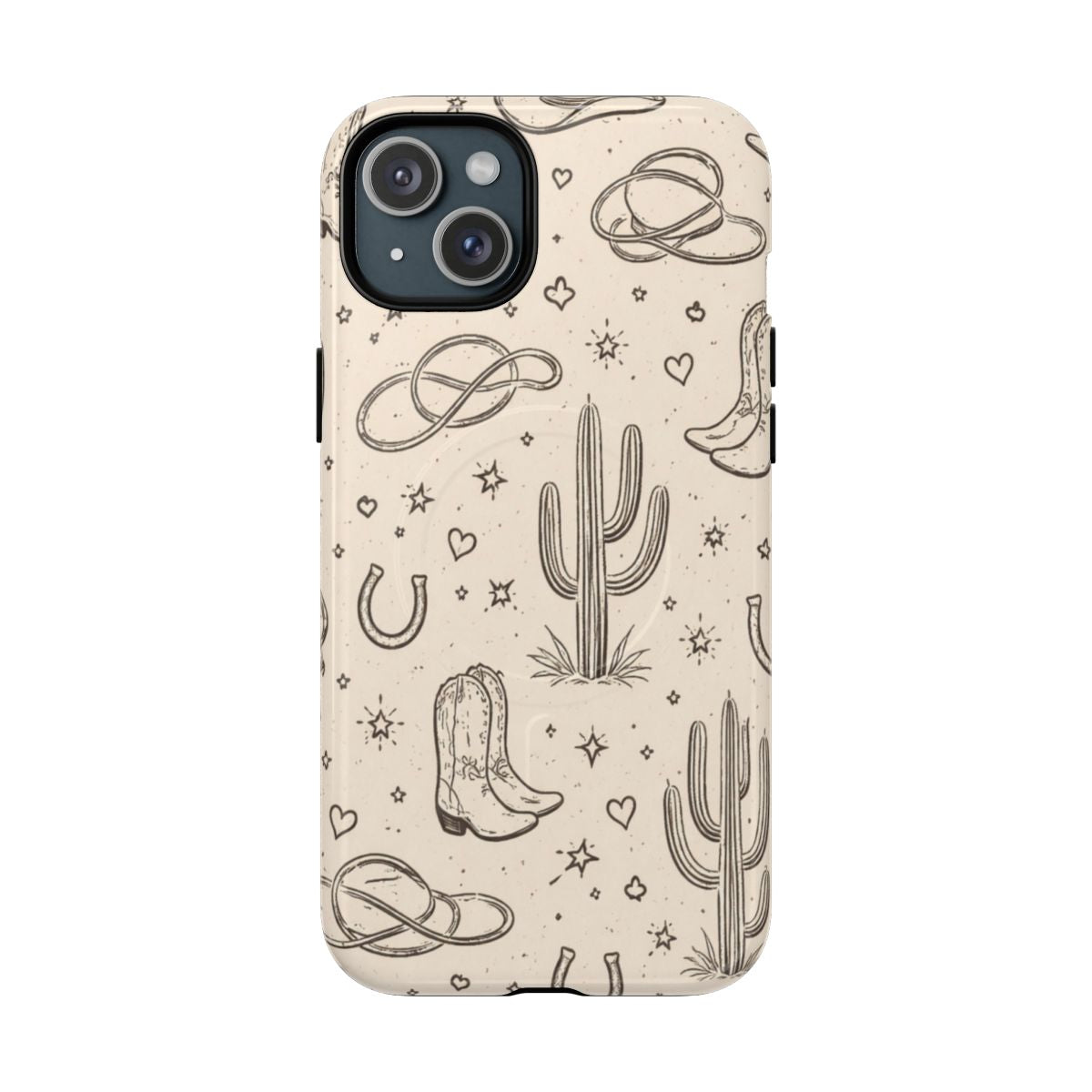 Cowgirl Doodles Magnetic Case