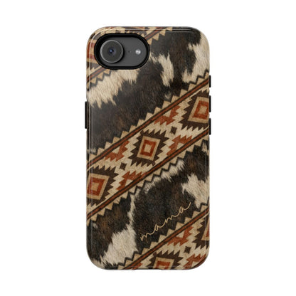 Cowhide Aztec Mama Tough Case - iPhone 17e