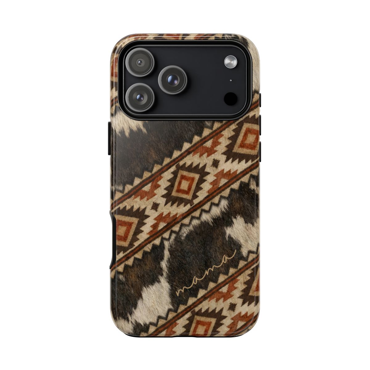Cowhide Aztec Mama Tough Case - iPhone 18 Pro Max