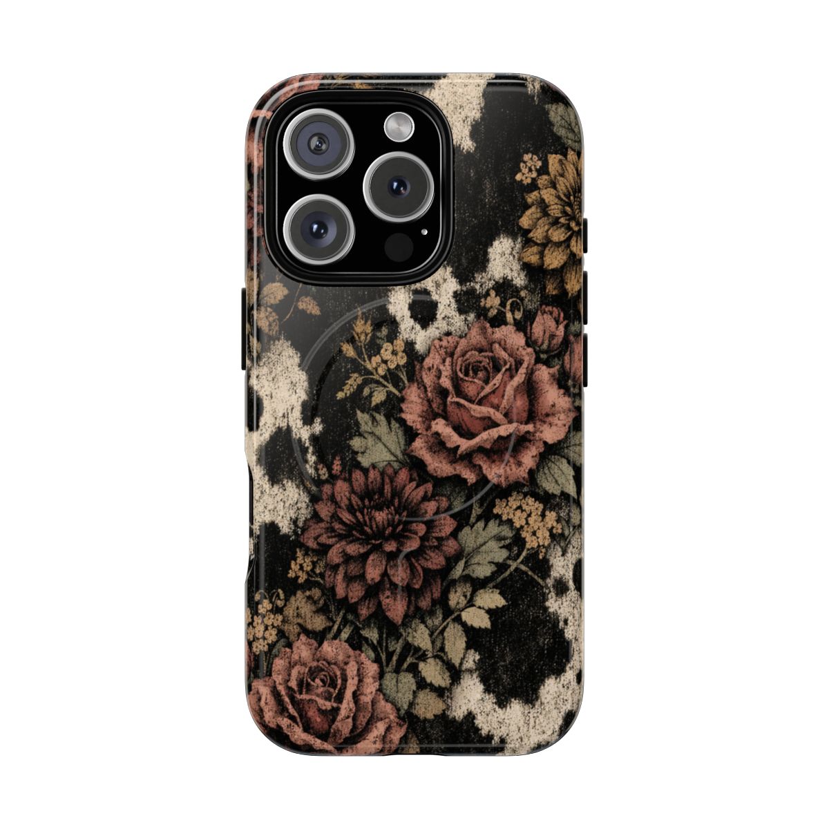 Cowhide Bloom Magnetic Case